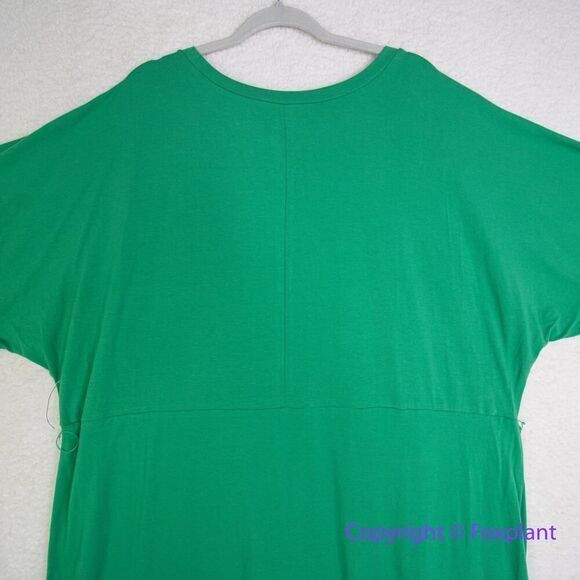 New! Eloquii Women's Plus Size Cross Front Flutter Sleeve Dress in green, 20 - Picture 10 of 16